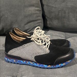 John Fluevog Black and Blue Men's Shoes